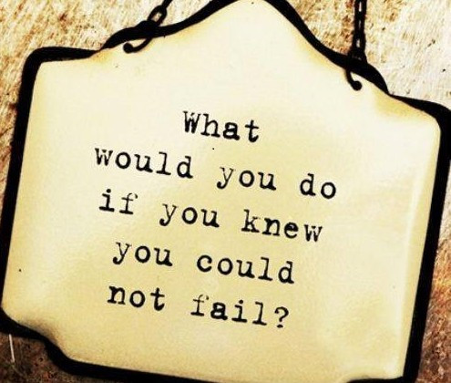 what wold you do if you knew you couldn't fail